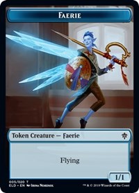 Faerie // Food (15) Double-sided Token [Throne of Eldraine Tokens] | Cracking-Singles