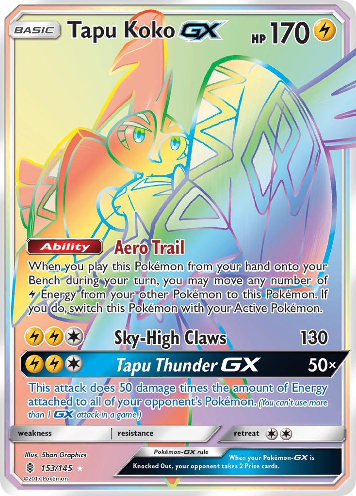 Tapu Koko GX (153/145) [Sun & Moon: Guardians Rising] | Cracking-Singles