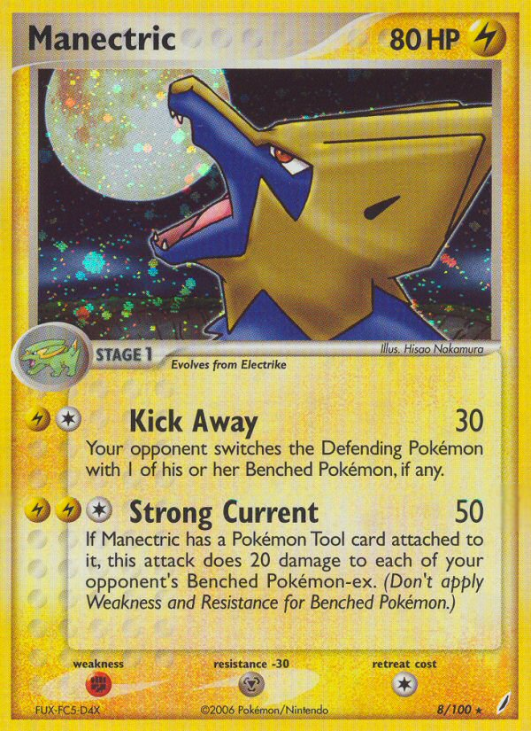 Manectric (8/100) [EX: Crystal Guardians] | Cracking-Singles