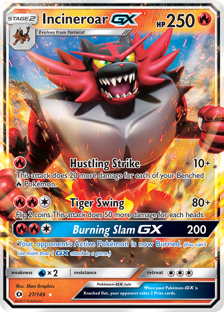 Incineroar GX (27/149) (Jumbo Card) [Sun & Moon: Base Set] | Cracking-Singles