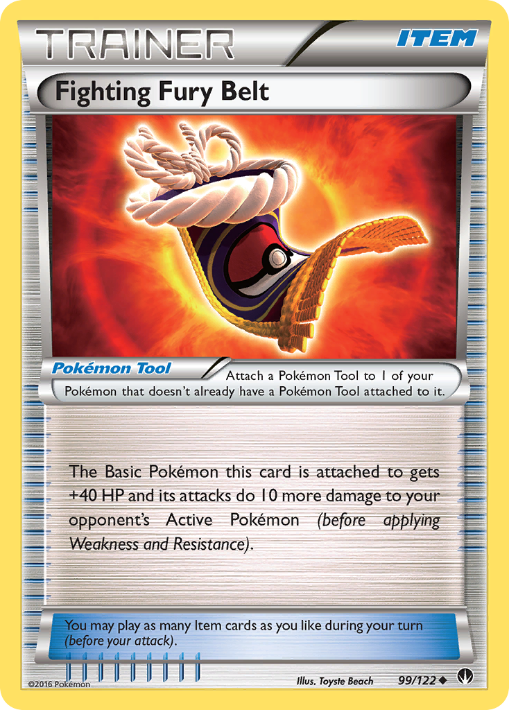 Fighting Fury Belt (99/122) [XY: BREAKpoint] | Cracking-Singles