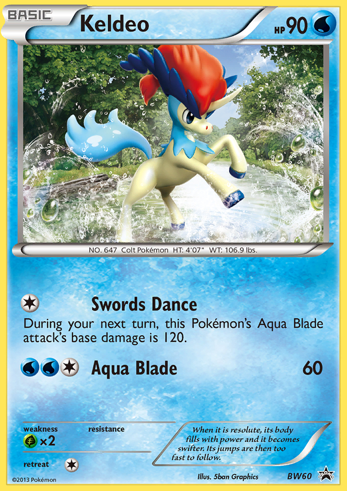 Keldeo (BW60) [Black & White: Black Star Promos] | Cracking-Singles