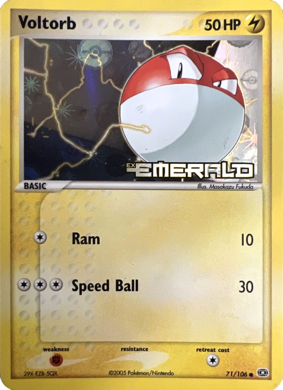 Voltorb (71/106) (Stamped) [EX: Emerald] | Cracking-Singles