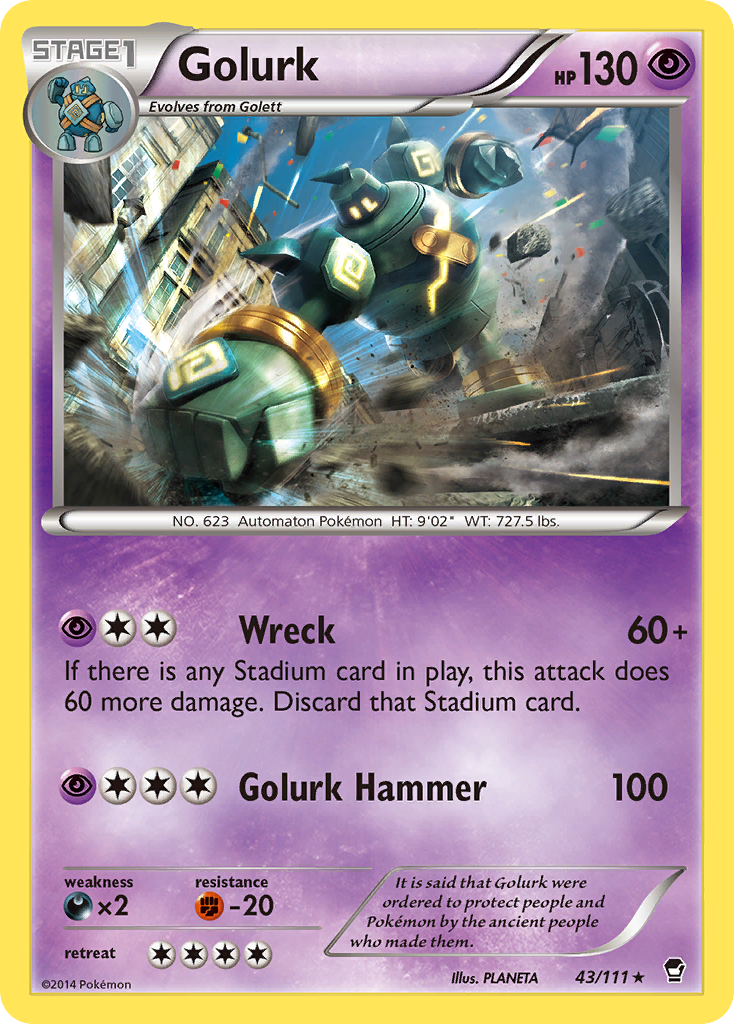 Golurk (43/111) [XY: Furious Fists] | Cracking-Singles