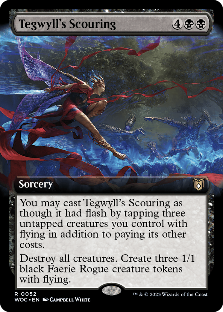 Tegwyll's Scouring (Extended Art) [Wilds of Eldraine Commander] | Cracking-Singles