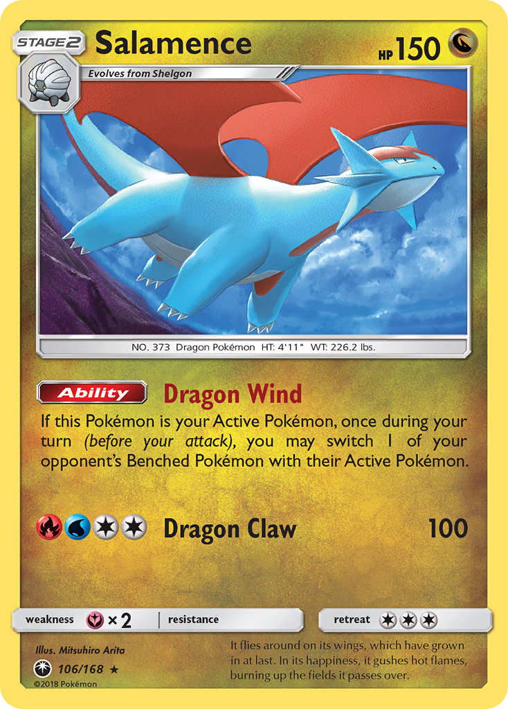 Salamence (106/168) [Sun & Moon: Celestial Storm] | Cracking-Singles