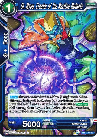 Dr. Myuu, Creator of the Machine Mutants [BT11-048] | Cracking-Singles