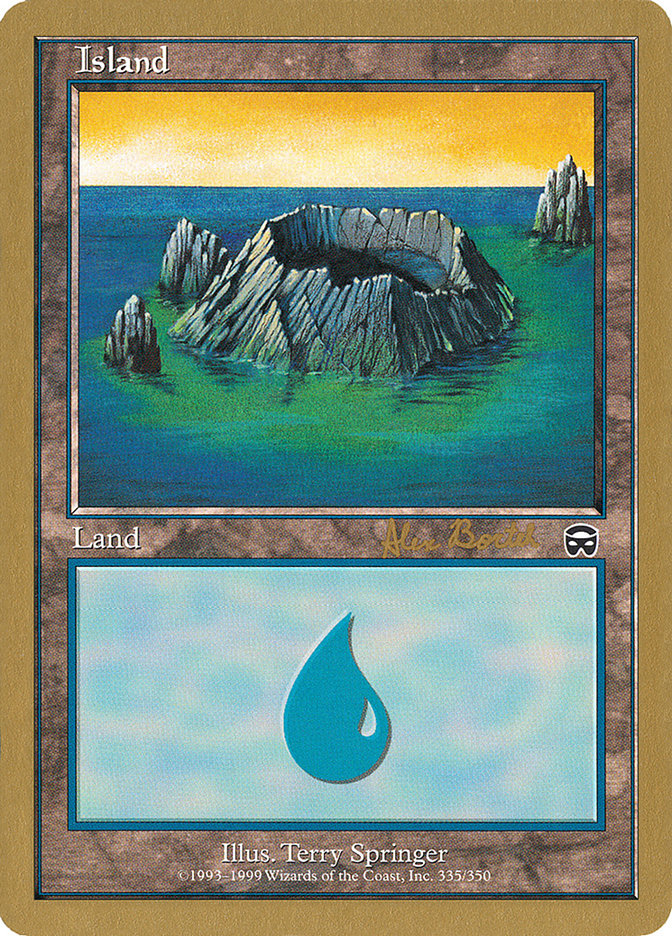 Island (ab335) (Alex Borteh) [World Championship Decks 2001] | Cracking-Singles