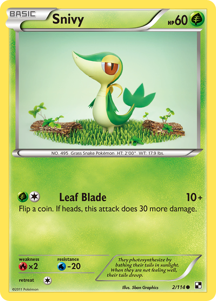 Snivy (2/114) [Black & White: Base Set] | Cracking-Singles