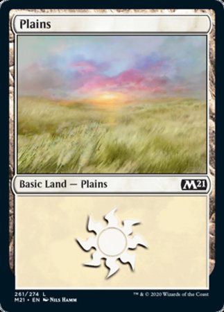 Plains (261) [Core Set 2021] | Cracking-Singles