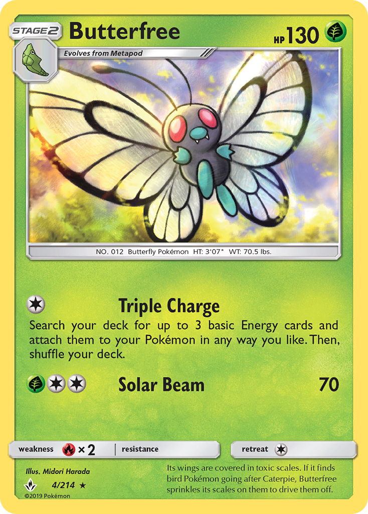 Butterfree (4/214) [Sun & Moon: Unbroken Bonds] | Cracking-Singles