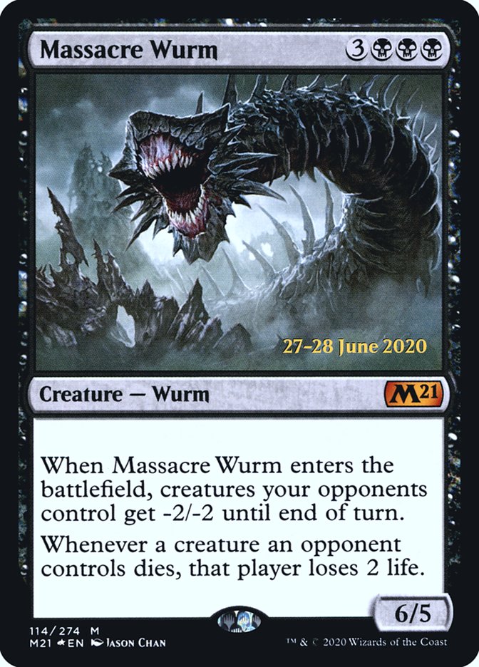 Massacre Wurm  [Core Set 2021 Prerelease Promos] | Cracking-Singles