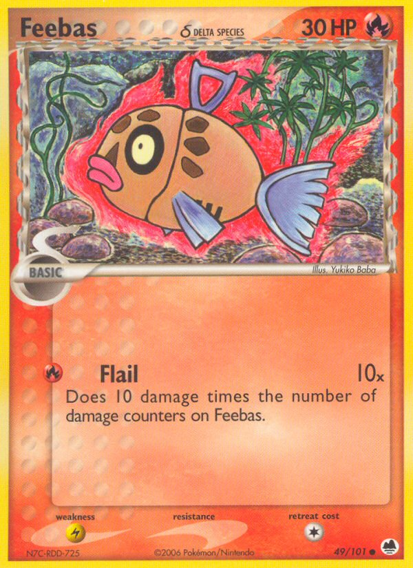 Feebas (49/101) (Delta Species) [EX: Dragon Frontiers] | Cracking-Singles