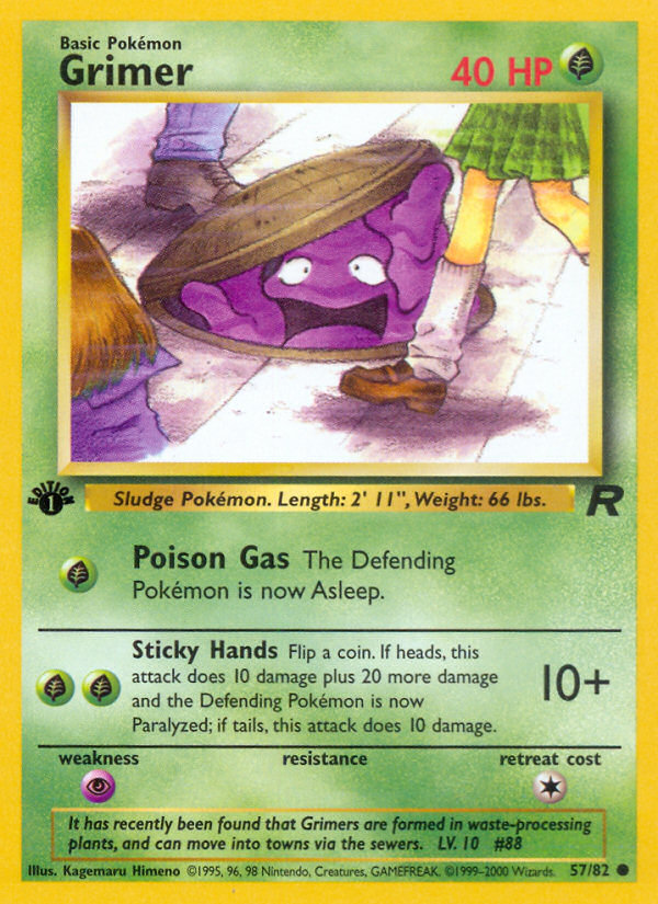 Grimer (57/82) [Team Rocket 1st Edition] | Cracking-Singles