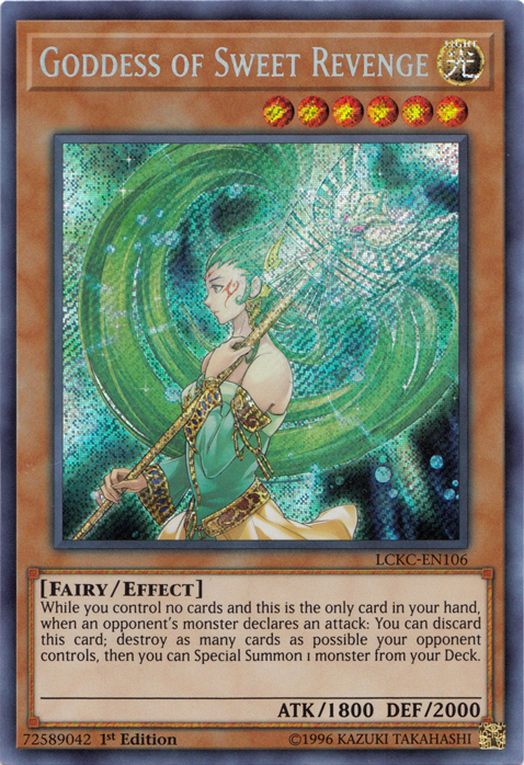 Goddess of Sweet Revenge [LCKC-EN106] Secret Rare | Cracking-Singles