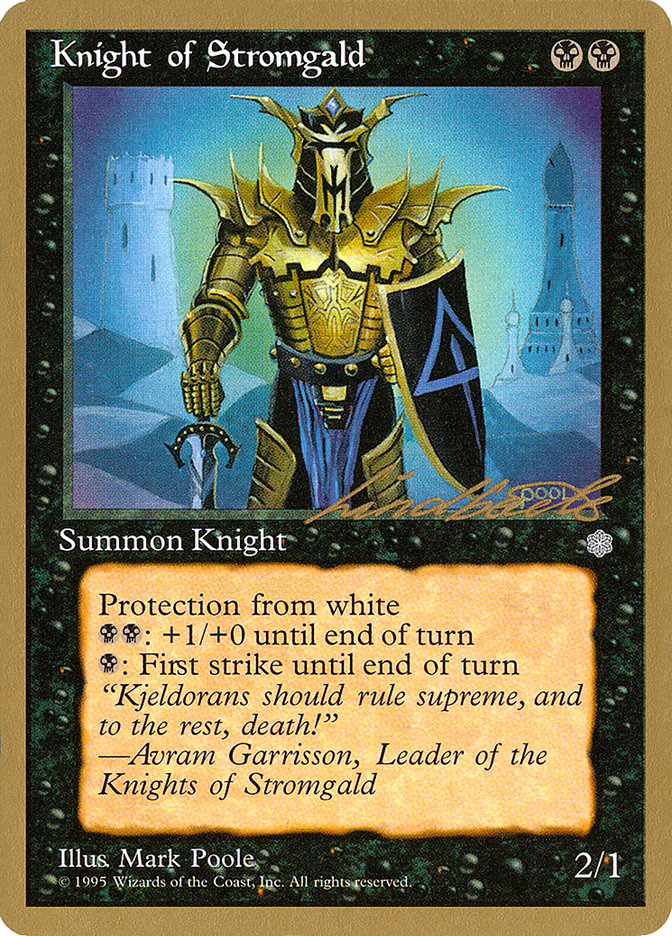 Knight of Stromgald (Leon Lindback) [Pro Tour Collector Set] | Cracking-Singles