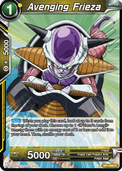 Avenging Frieza (Reprint) (BT1-089) [Battle Evolution Booster] | Cracking-Singles