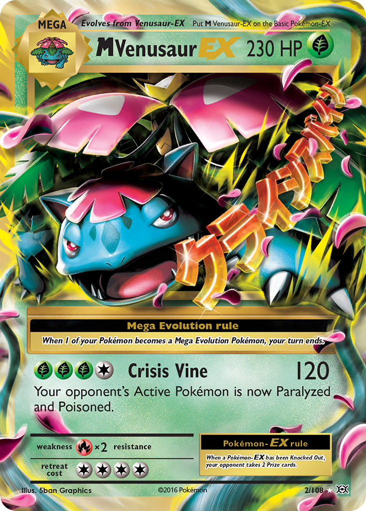 M Venusaur EX (2/108) [XY: Evolutions] | Cracking-Singles