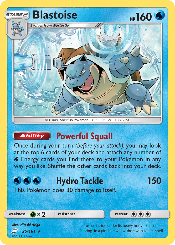 Blastoise (25/181) [Sun & Moon: Team Up] | Cracking-Singles