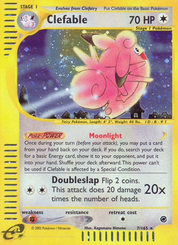 Clefable (7/165) [Expedition: Base Set] | Cracking-Singles