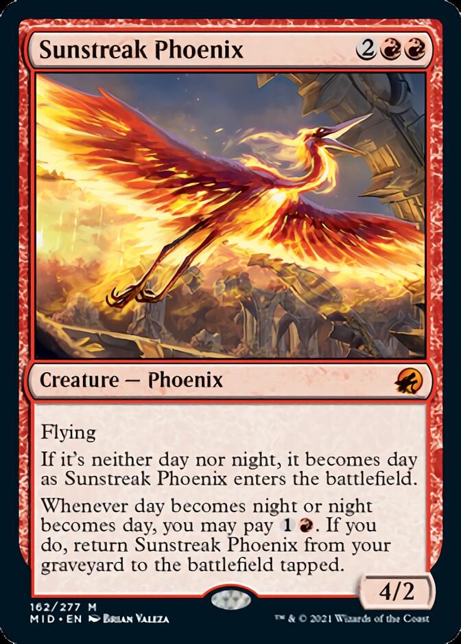 Sunstreak Phoenix [Innistrad: Midnight Hunt] | Cracking-Singles