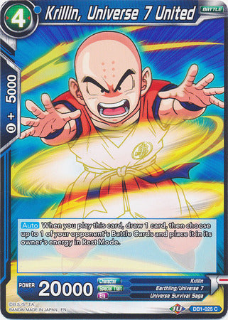 Krillin, Universe 7 United (DB1-025) [Dragon Brawl] | Cracking-Singles