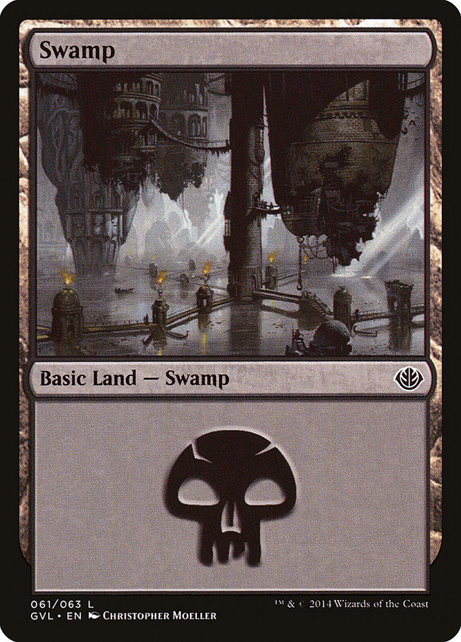 Swamp (61) (Garruk vs. Liliana) [Duel Decks Anthology] | Cracking-Singles