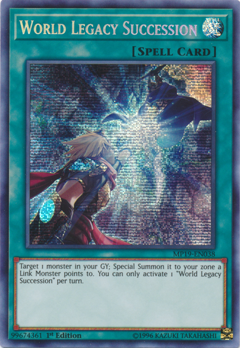 World Legacy Succession [MP19-EN038] Prismatic Secret Rare | Cracking-Singles