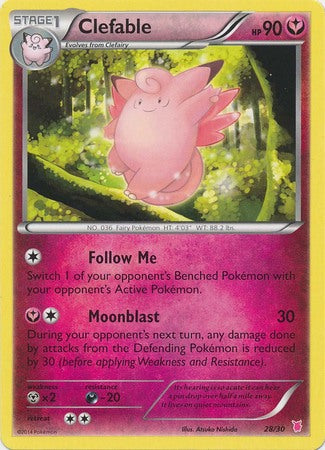 Clefable (28/30) [XY: Trainer Kit 1 - Wigglytuff] | Cracking-Singles