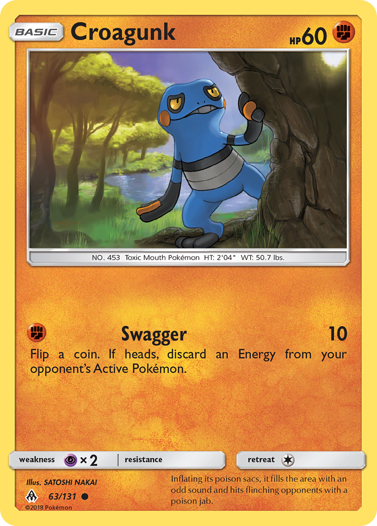 Croagunk (63/131) [Sun & Moon: Forbidden Light] | Cracking-Singles