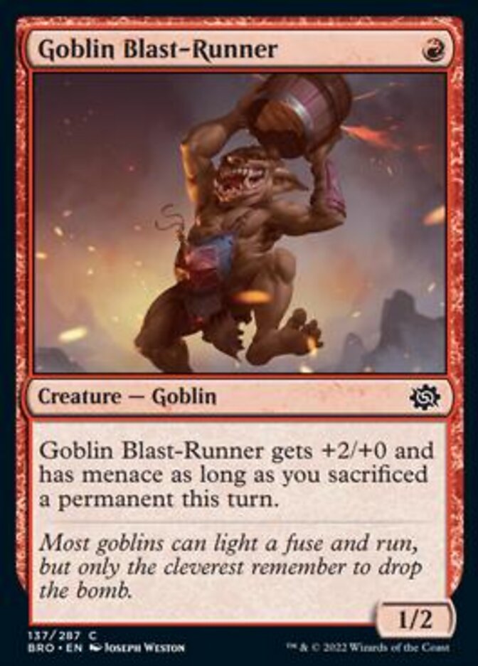 Goblin Blast-Runner [The Brothers' War] | Cracking-Singles