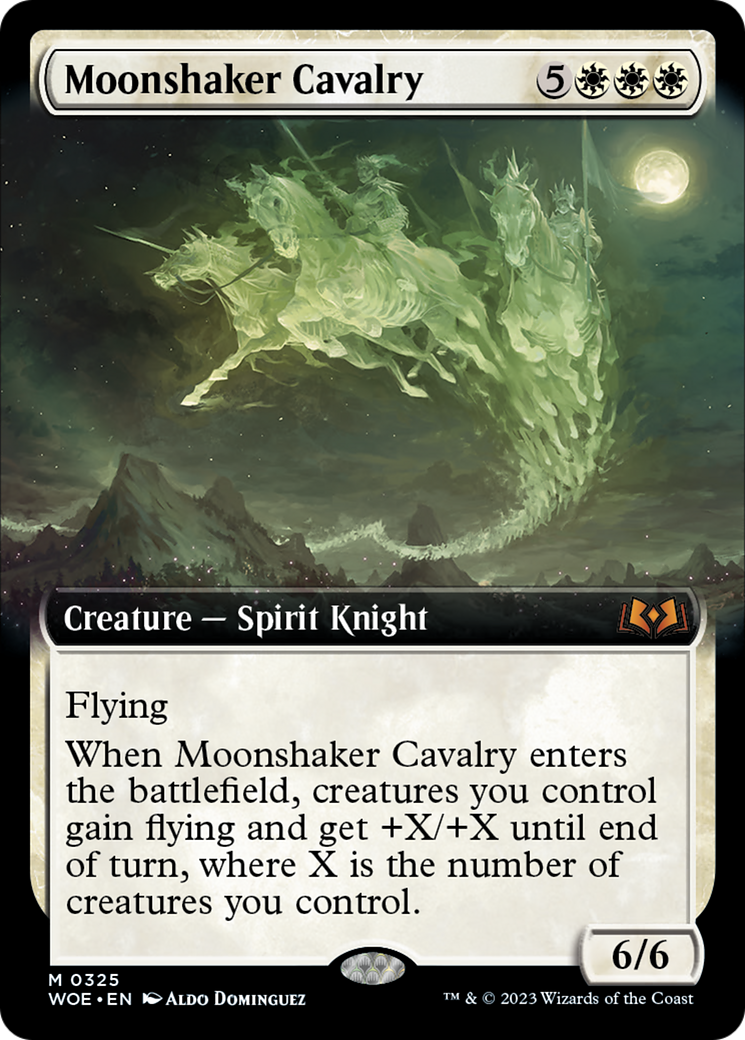 Moonshaker Cavalry (Extended Art) [Wilds of Eldraine] | Cracking-Singles