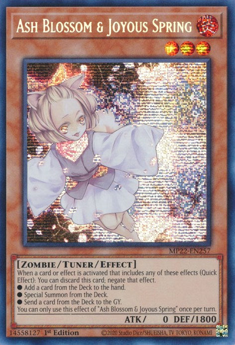 Ash Blossom & Joyous Spring [MP22-EN257] Prismatic Secret Rare | Cracking-Singles