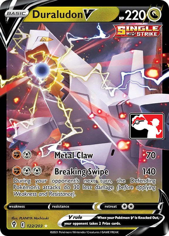 Duraludon V (122/203) [Prize Pack Series One] | Cracking-Singles