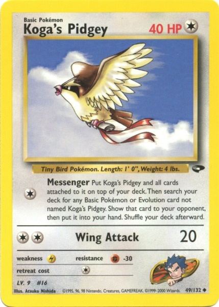 Koga's Pidgey (49/132) [Gym Challenge Unlimited] | Cracking-Singles