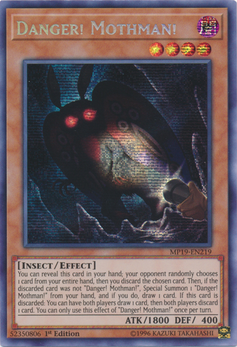 Danger! Mothman! [MP19-EN219] Prismatic Secret Rare | Cracking-Singles