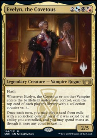 Evelyn, the Covetous (Promo Pack) [Streets of New Capenna Promos] | Cracking-Singles