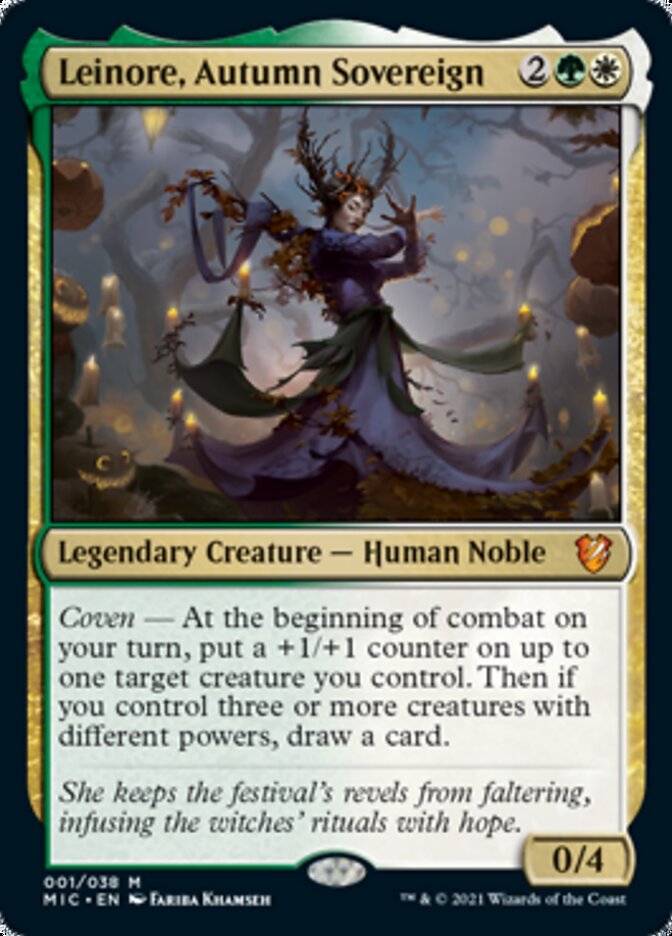 Leinore, Autumn Sovereign (Display Commander) [Innistrad: Midnight Hunt Commander] | Cracking-Singles