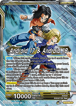 Android 17 & Android 18 // Android 17 & Android 18, Harbingers of Calamity (Uncommon) [BT13-092] | Cracking-Singles