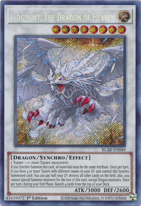 Judgment, the Dragon of Heaven [BLAR-EN049] Secret Rare | Cracking-Singles