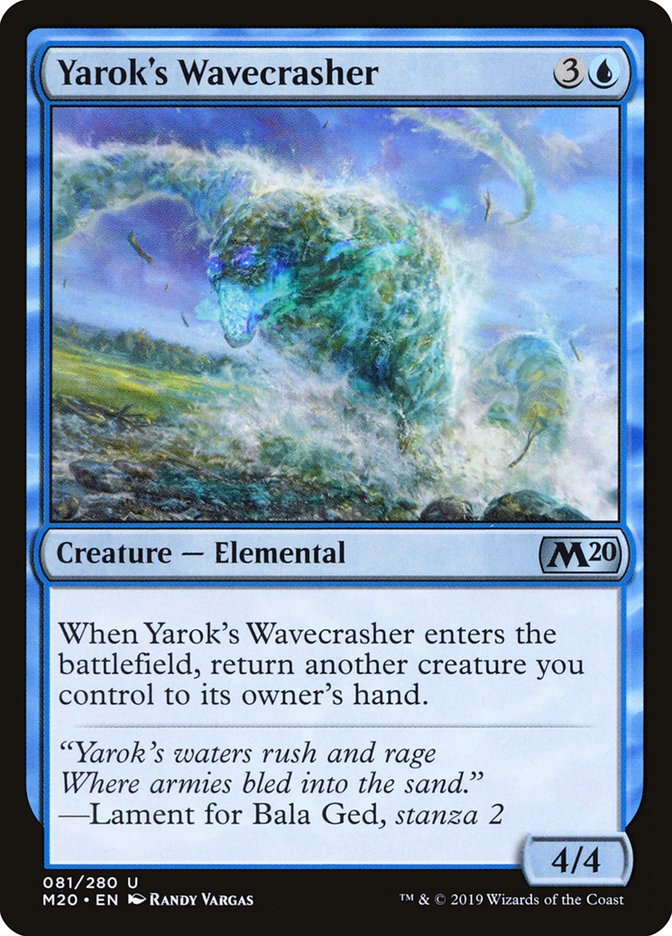 Yarok's Wavecrasher [Core Set 2020] | Cracking-Singles