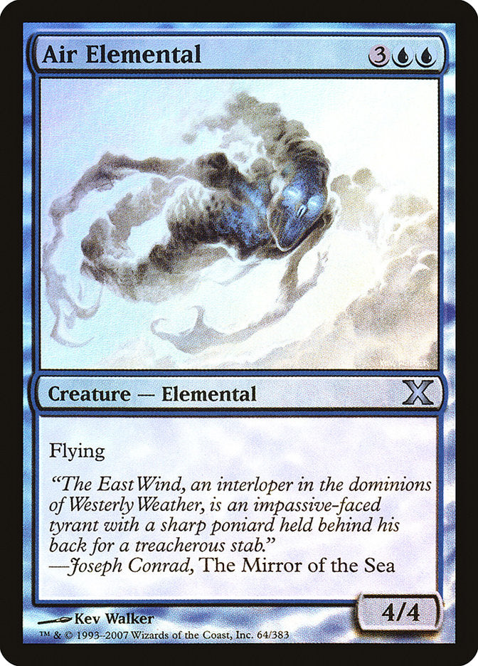 Air Elemental (Premium Foil) [Tenth Edition] | Cracking-Singles