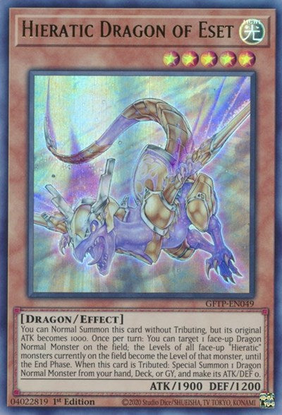 Hieratic Dragon of Eset [GFTP-EN049] Ultra Rare | Cracking-Singles