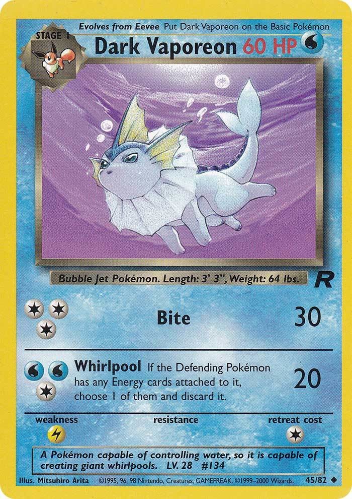 Dark Vaporeon (45/82) [Team Rocket Unlimited] | Cracking-Singles