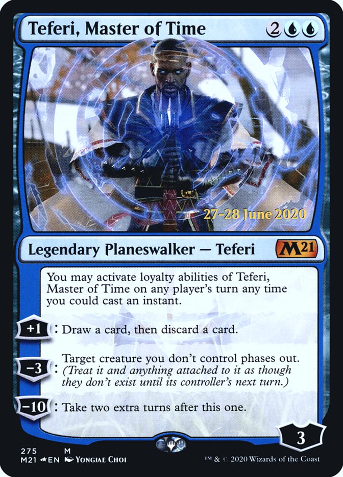 Teferi, Master of Time  [Core Set 2021 Prerelease Promos] | Cracking-Singles