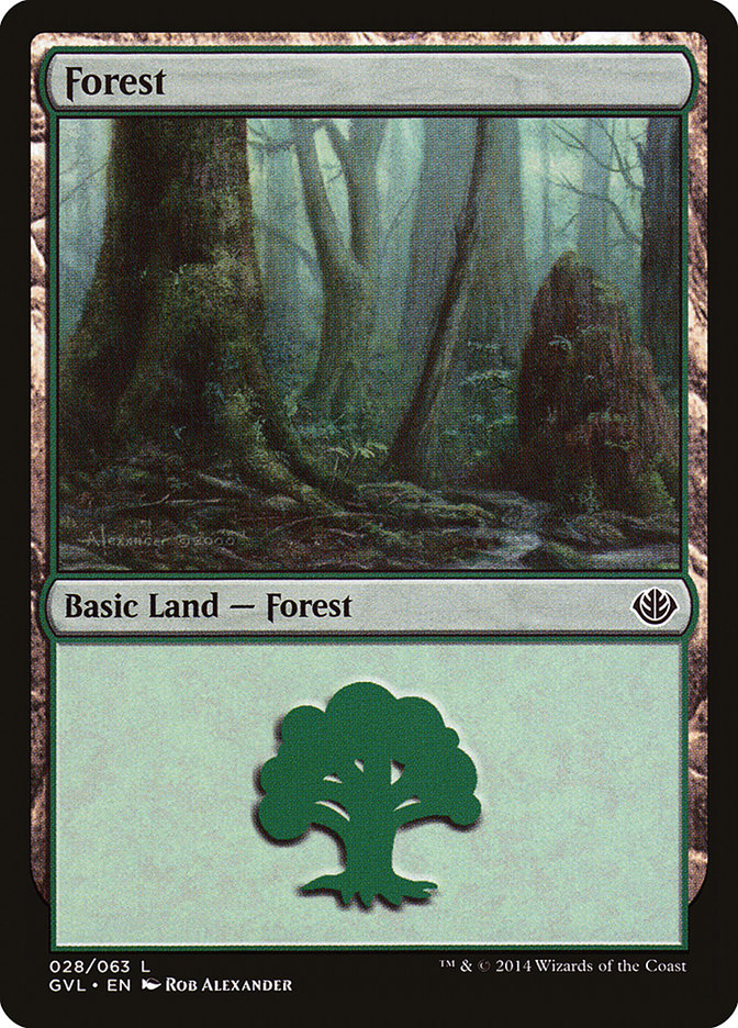 Forest (28) (Garruk vs. Liliana) [Duel Decks Anthology] | Cracking-Singles