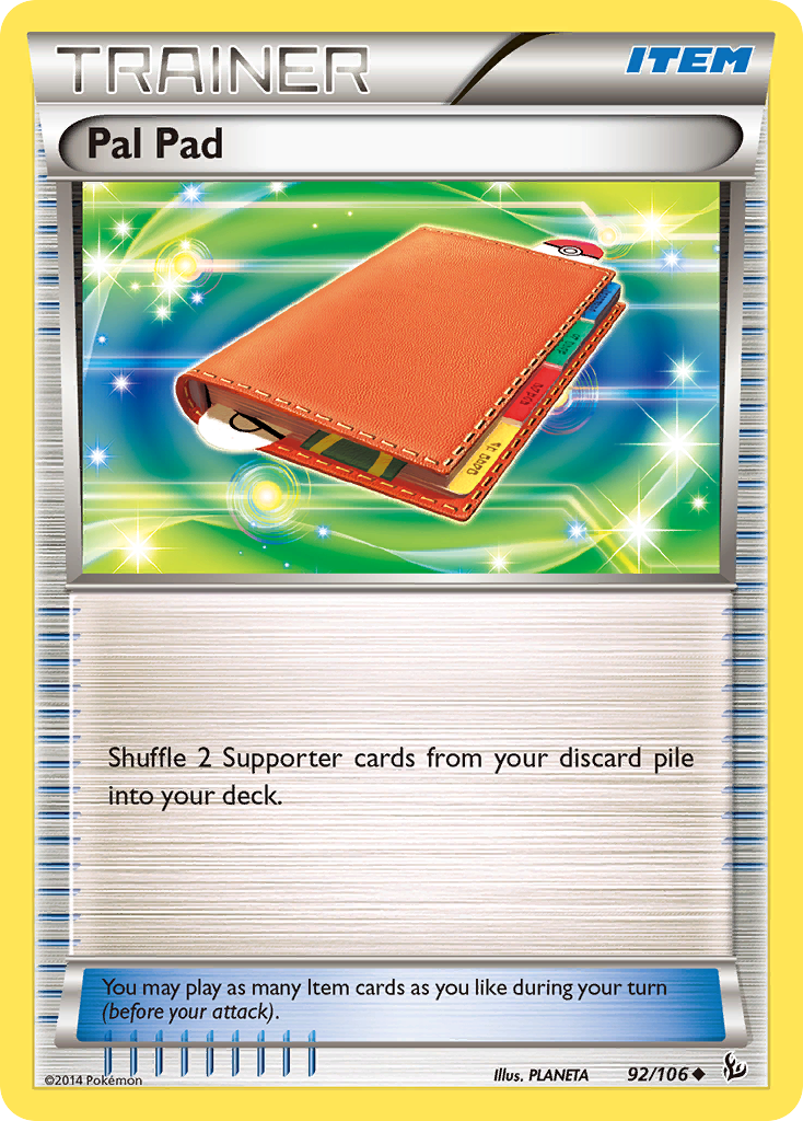 Pal Pad (92/106) [XY: Flashfire] | Cracking-Singles