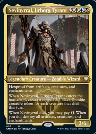 Nevinyrral, Urborg Tyrant (Foil Etched) [Commander Legends] | Cracking-Singles