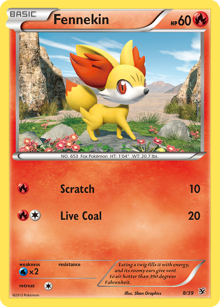 Fennekin (8/39) [XY: Kalos Starter Set] | Cracking-Singles