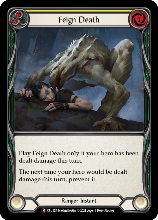 Feign Death (Rainbow Foil) [CRU125-RF] Unlimited Rainbow Foil | Cracking-Singles